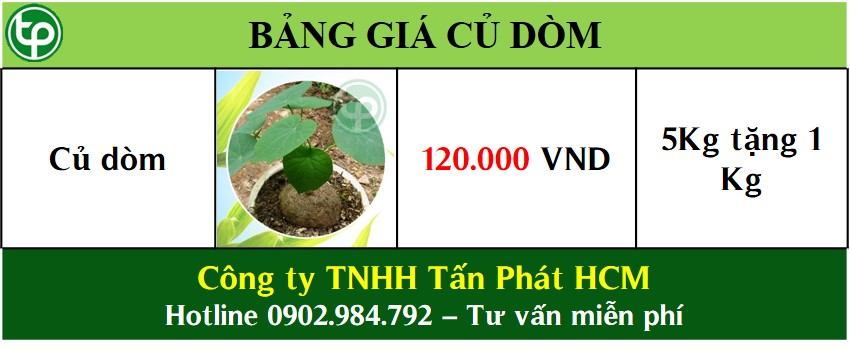 Bảng giá bán củ bình vôi tại tphcm uy tín